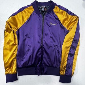 Her Universe Bomber Jacket Size Medium Thanos Marvel Purple and Gold